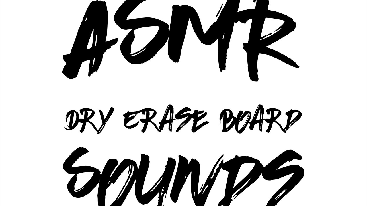 ASMR | No Talking—Dry Erase Board + Marker Writing Sounds
