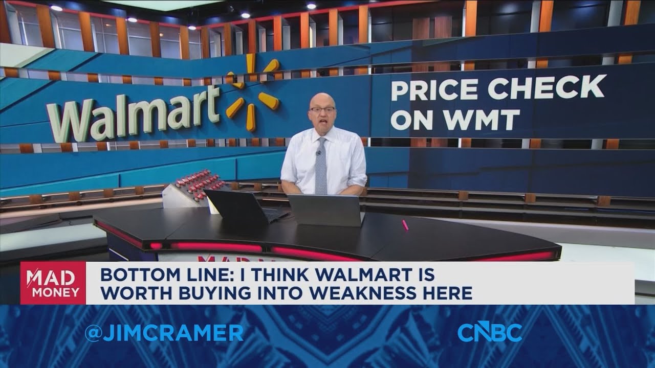 Я считаю, что акции Walmart стоит покупать на спаде, говорит Джим Крамер