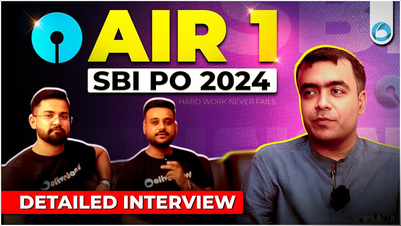 SBI PO AIR 1 2024 Strategy | Niranjan Jain’s Success Story | SBI PO Topper Interview | Oliveboard