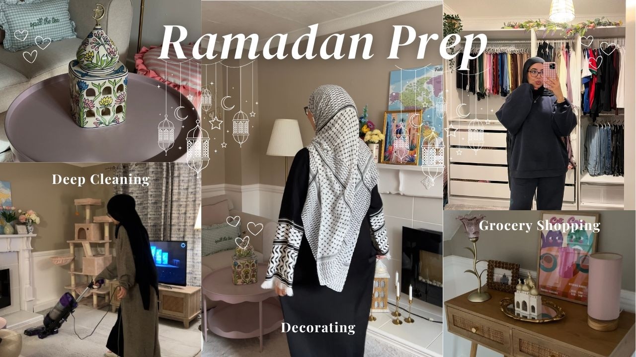 RAMADAN PREP 🌙🫧 grocery shopping, deep cleaning & decorating