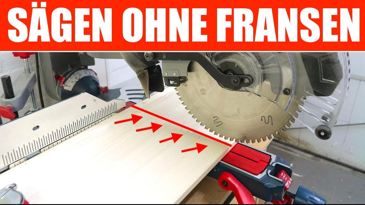 Ausrissfrei sägen an der Kappsäge / So verhinderst du Ausrisse beim sägen / MrHandwerk