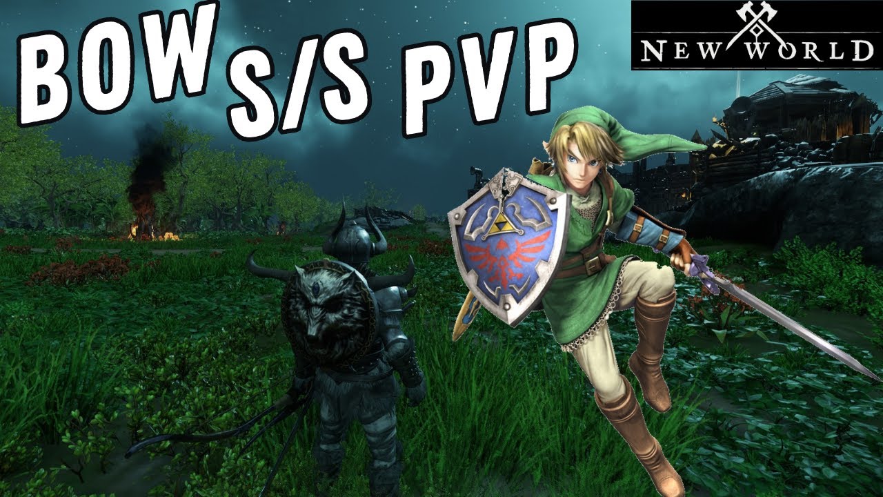 PLAYING AS LINK IN NEW WORLD. NEW WORLD BOW S/S PVP.