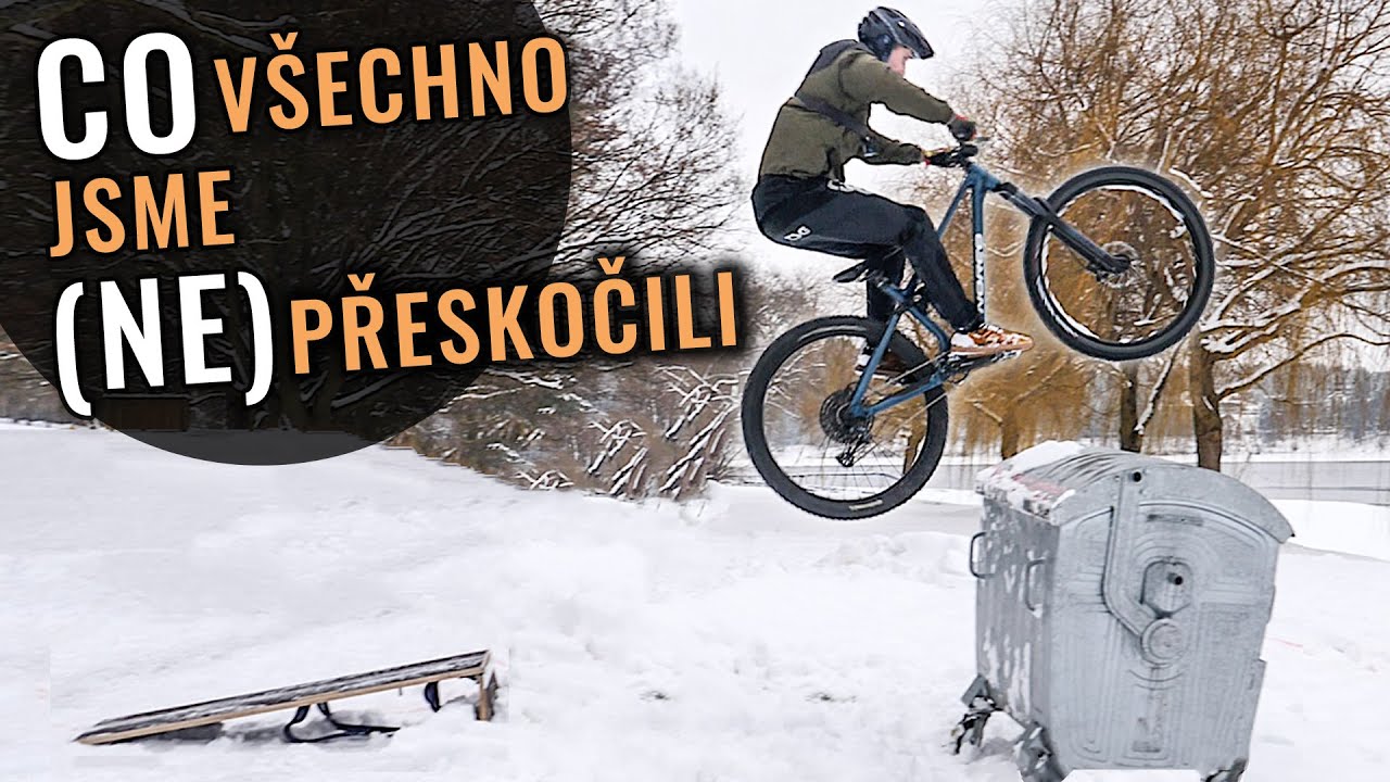 DÁ SE VŮBEC JEZDIT V HLUBOKÉM SNĚHU? LONG JUMP NA KOLE!