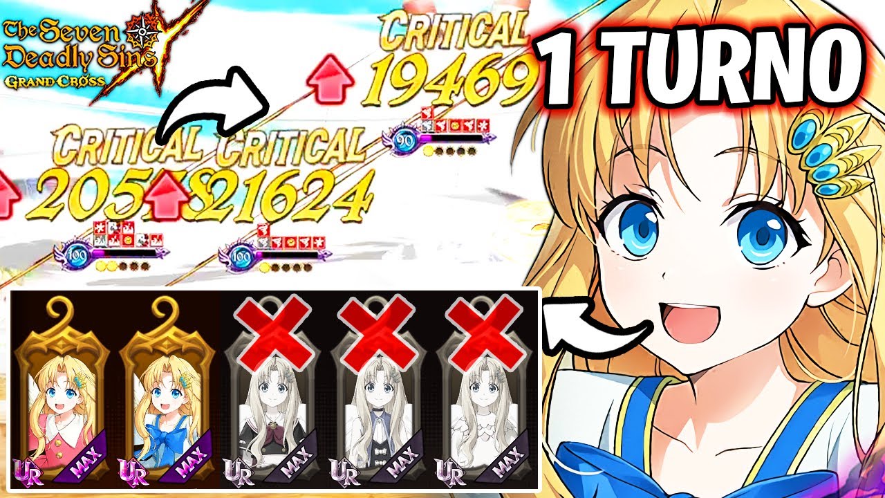 [PVP] FILO F2P SIN SKINS 1/6! ES BRUTAL EL DAÑO QUE HACE! - Seven Deadly Sins: Grand Cross
