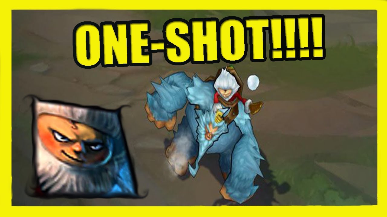 NUNU ANTIGO DANDO ONE-SHOT - COMPILA&Ccedil;&Atilde;O LEAGUE OF LEGENDS