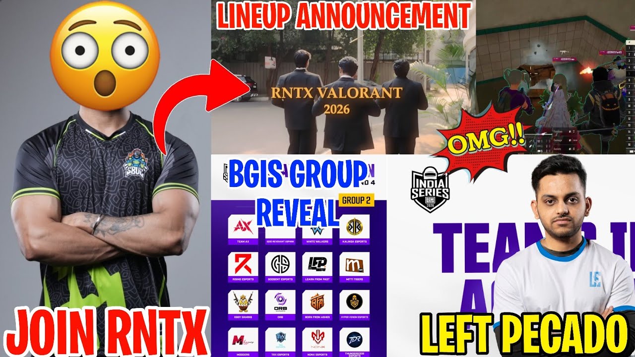 Ex S8ul Players Join RNTX 🤯 Hector Left 😱 BGIS Group Revealed ✅