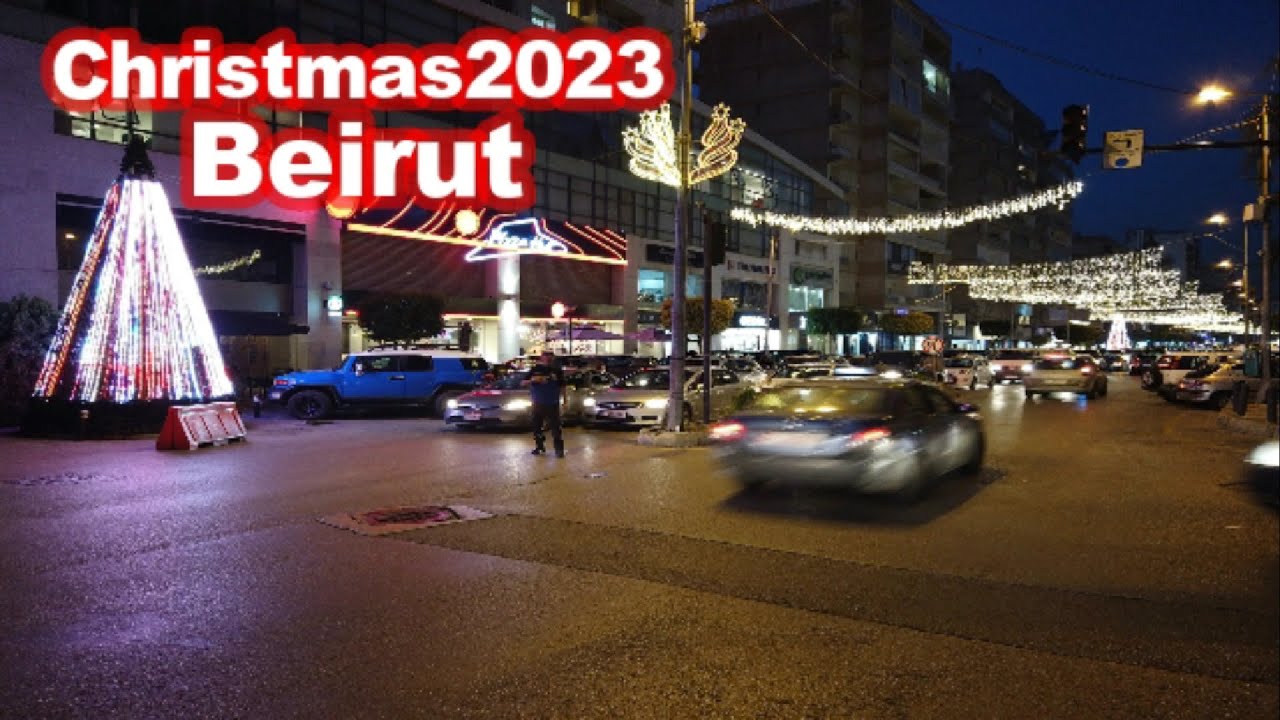 Beirut, Lebanon🎄🇱🇧Christmas 2023 Zalka Market Walk Tour Lights & Christmas Vibes