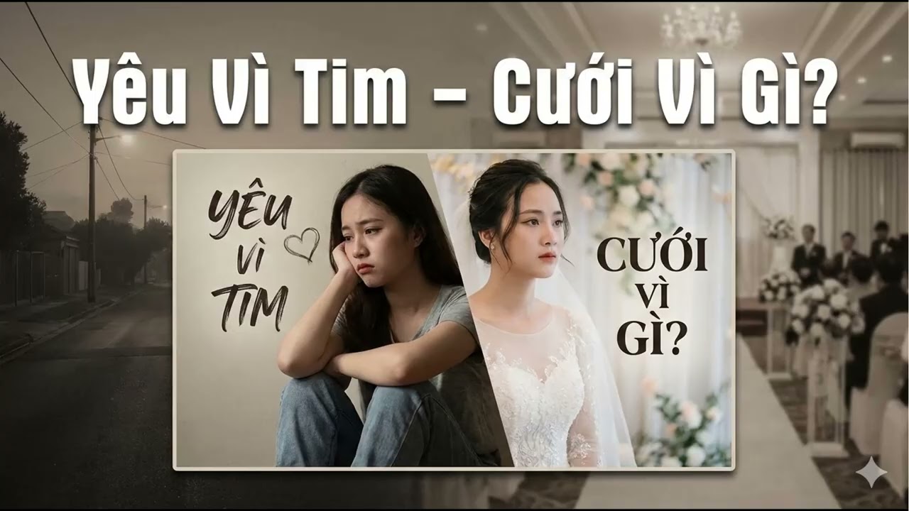YÊU VÌ TIM – CƯỚI VÌ GÌ - Official Mv Lyric| ballad buồn | Khoảng Lặng Music