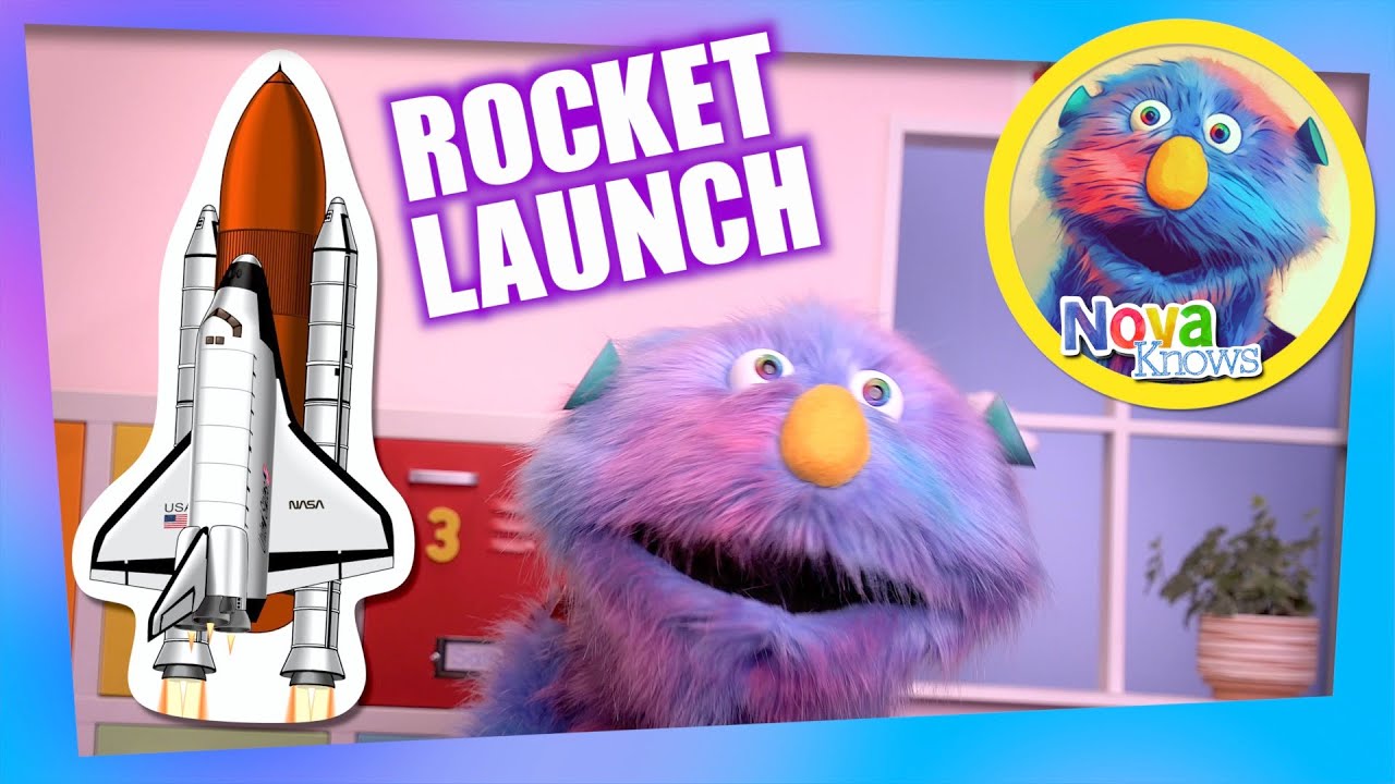 Nova Knows How to Count Down a Rocket Ship launch | Kids Learn to Count and Spell