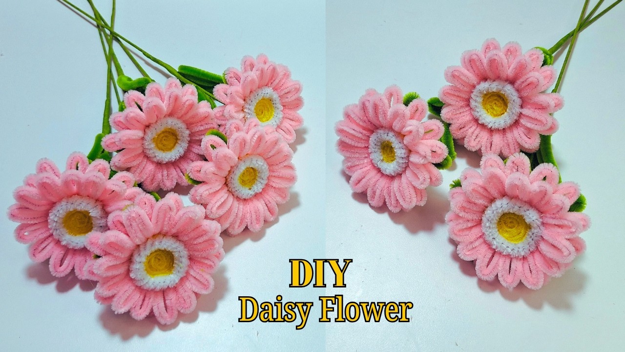 How to Make a Daisy Flower with Pipe Cleaners