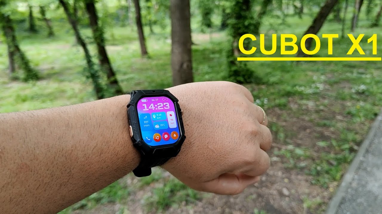 Умные часы Cubot X1 — полный обзор! Более 100 тренировок, дисплей 2,13 дюйма, барометр, датчики А...