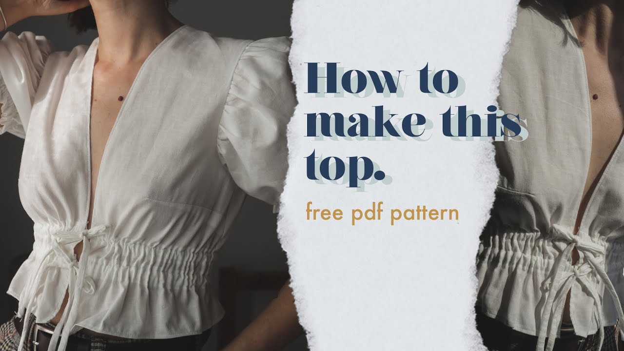 FRONT TIE TOP TUTORIAL (FREE PDF PATTERN)