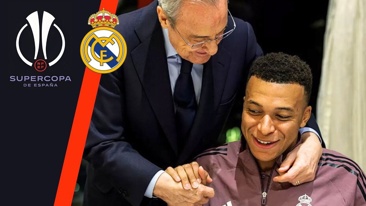 FLORENTINO visita al equipo en Yeda antes de la final BARÇA vs REAL MADRID de SUPERCOPA