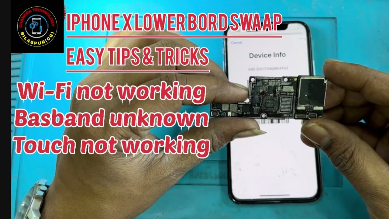 IPHONE X DOWN LAYER SWAP-HARDLY BEND LOGICBOARD-BOARD SWAP