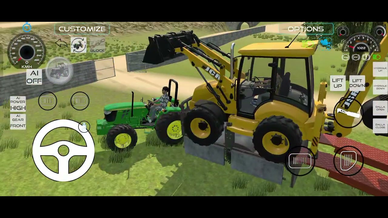JCB loded tractor trolley 3d gaming virel video indian vehicle gaming video mp 13 AALE 