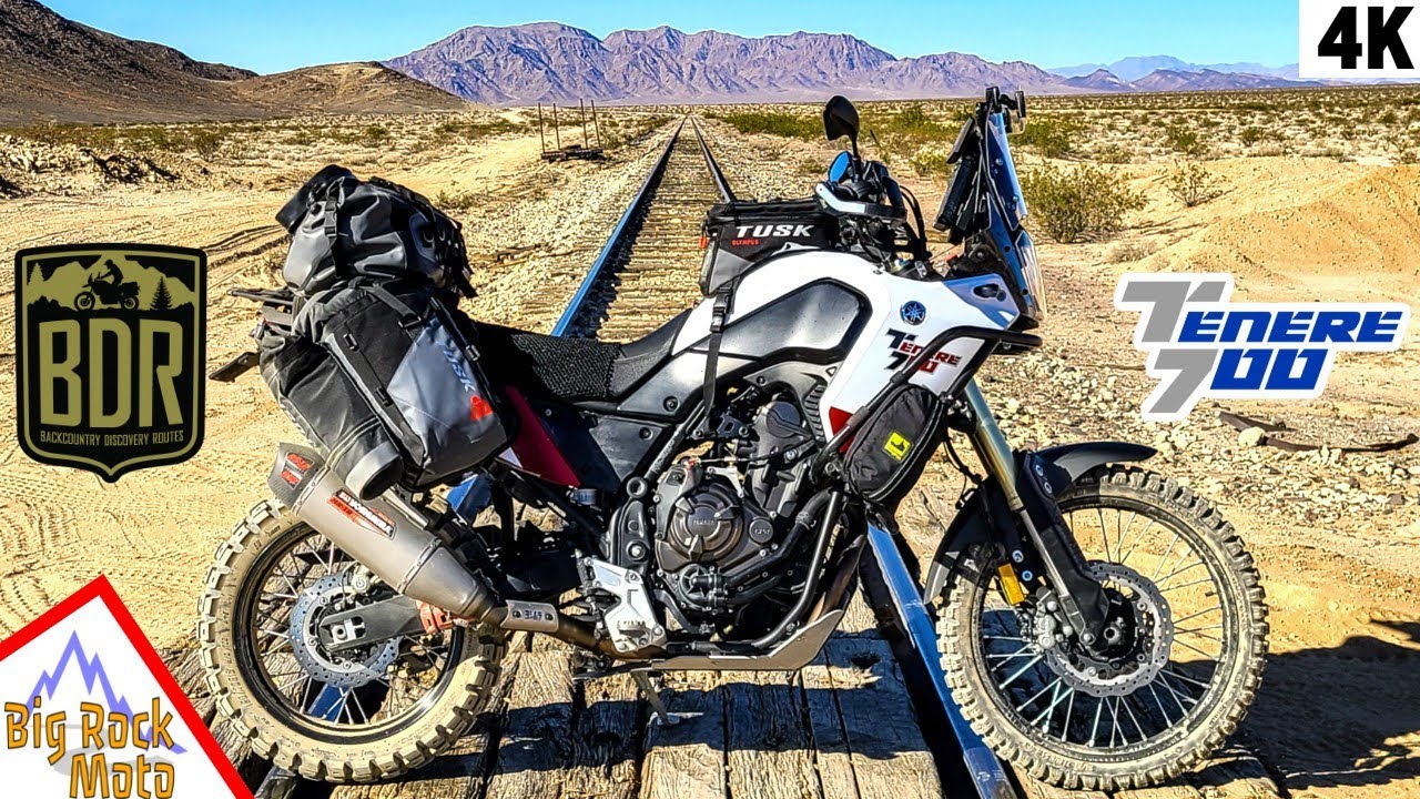 Off-Road Motorcycle Camping Adventure in the California Desert (in 4k)