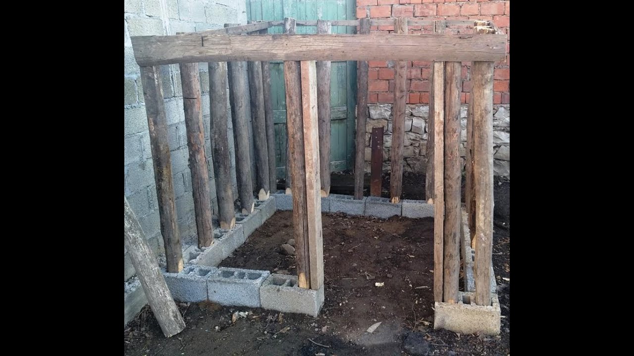 Курятник из строительного мусора. Building waste chicken coop