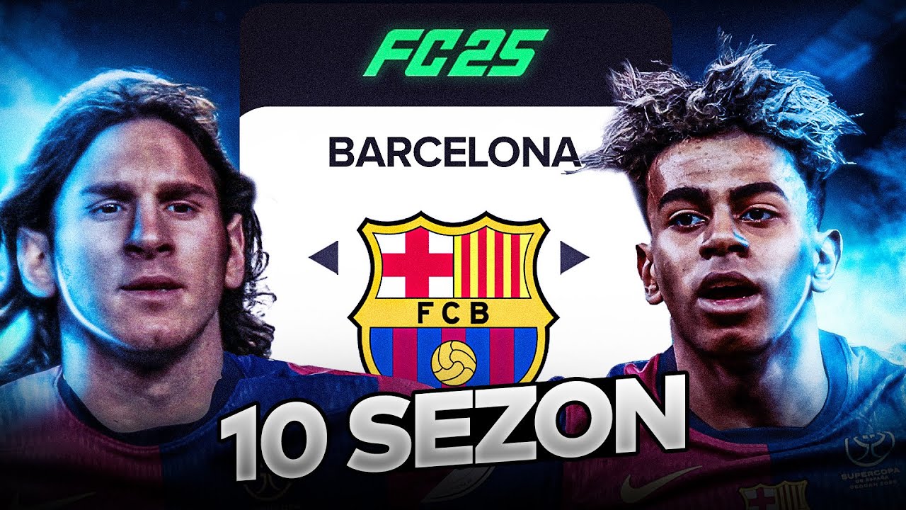 REKOR REBUİLD ! 10 SEZON BOYUNCA BARCELONAYI Y&Ouml;NETTİM ! EA FC 25 BARCELONA REBUİLD