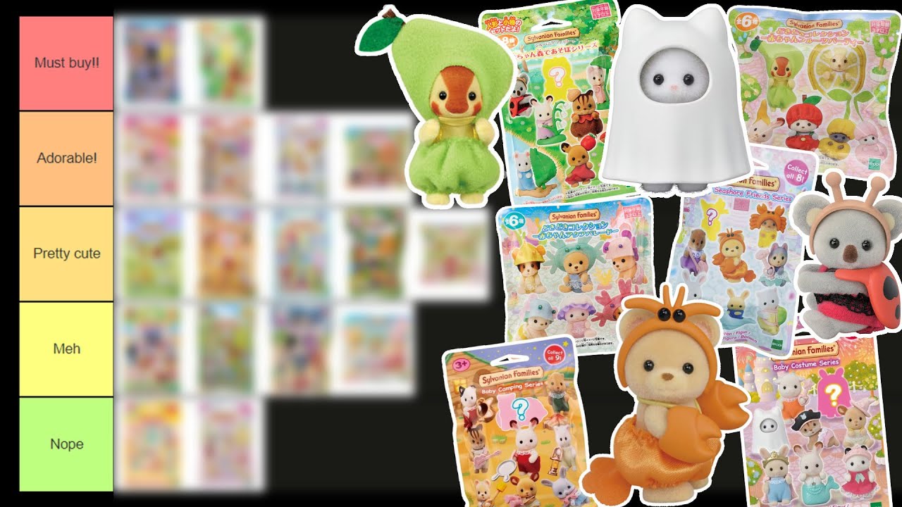 Tier ranking all the Sylvanian Families baby blind bags | 赤ちゃんコレクション
