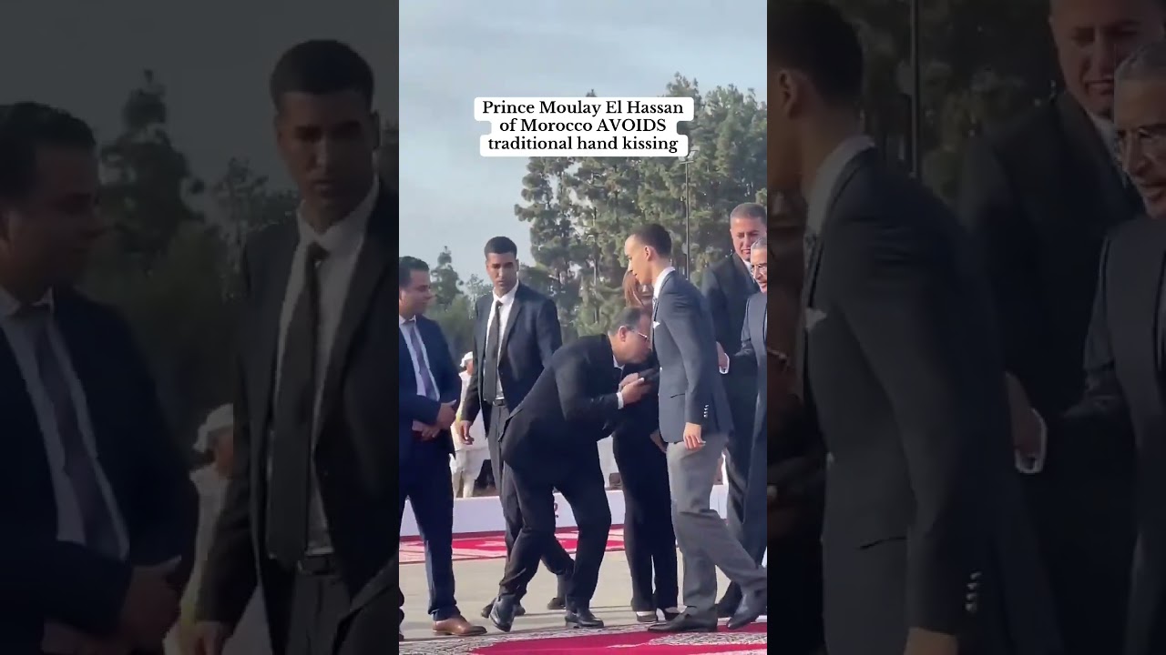 Prince Moulay Hassan of Morocco is breaking away from tradition by avoiding the royal hand-kissing