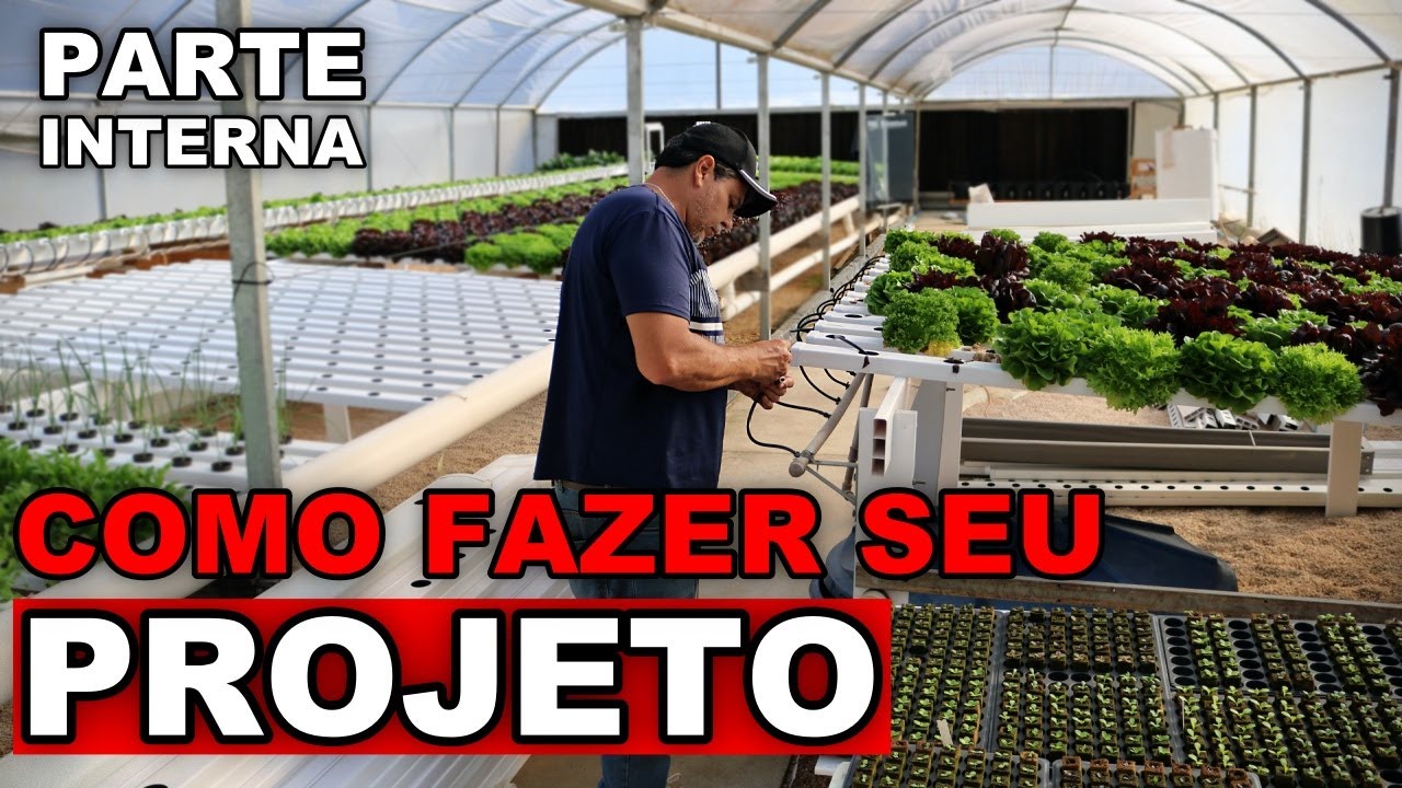 COMO FAZER O PROJETO DA SUA ESTUFA - Passo a passo para projetar a parte interna da sua hidroponia!