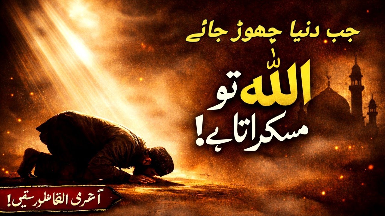 جب دنیا چھوڑ جائے تو اللہ مسکراتا ہے Allah Is With You| Emotional Islamic Bayan | اگر آپ ٹوٹ چکے ہیں