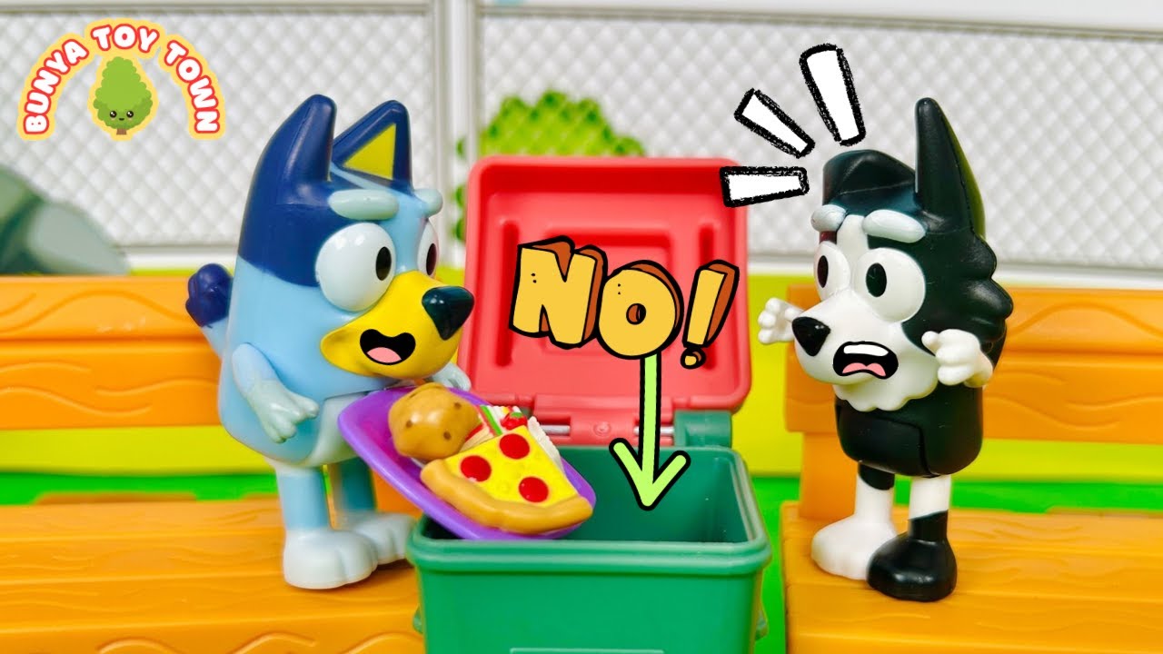 Bluey Don't Be Wasteful! | Lessons For Kids | Bluey Toys Pretend Play