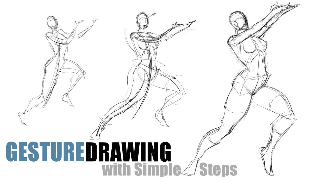 Gesture Drawing - Push the Pose 3 Times