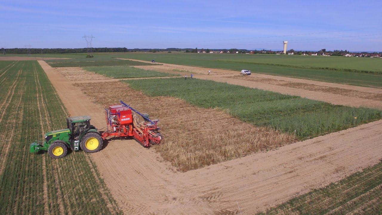 Semis d'essai de maïs et soja pour l'APAD  John Deere|Gaspardo