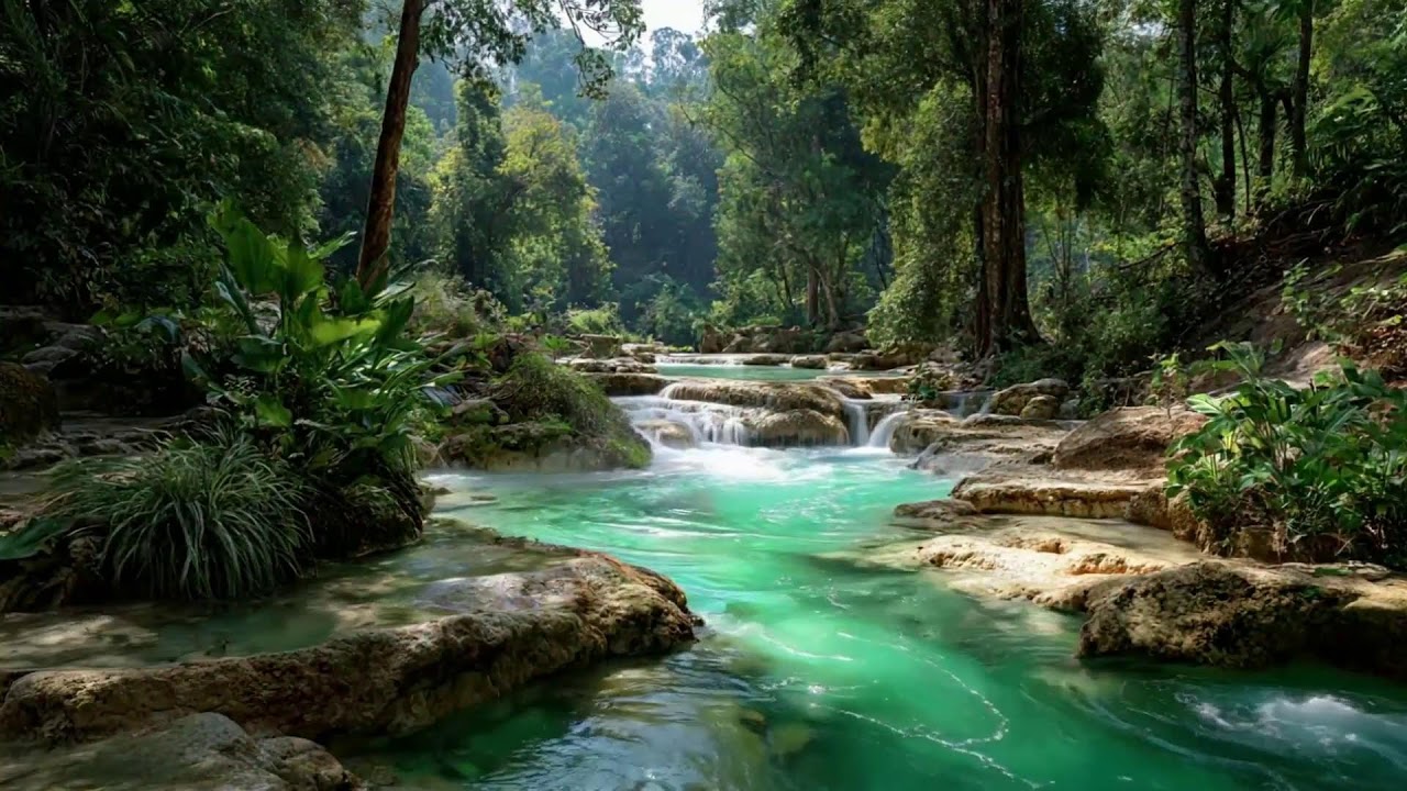 Steady River Water Sound Sleep Ambience Creating Calm and Gentle Stability