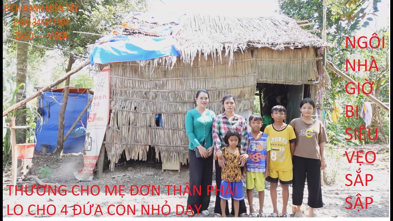 1371  THƯƠNG CHO HOÀN CẢNH EM LOAN (34 TUỔI) MỘT MÌNH NUÔI 4 ĐỨA CON NHỎ DẠY | BHMT
