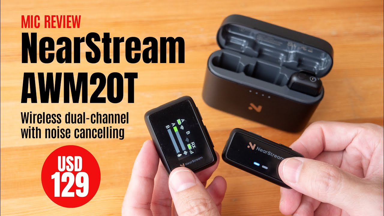 NearStream AWM20T wireless mic: Made for vloggers