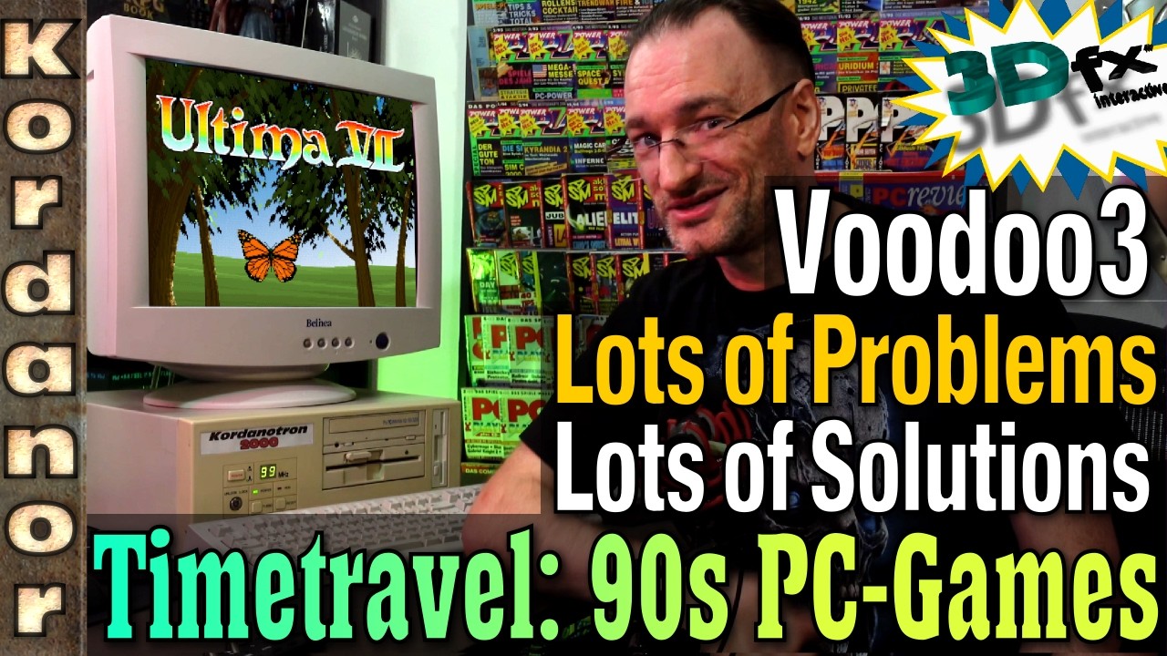 PC-Gaming TimeTravel (1989-2000) with Original Hardware: Problems & Fixes: 3dfx Voodoo 3 & CPU Clock