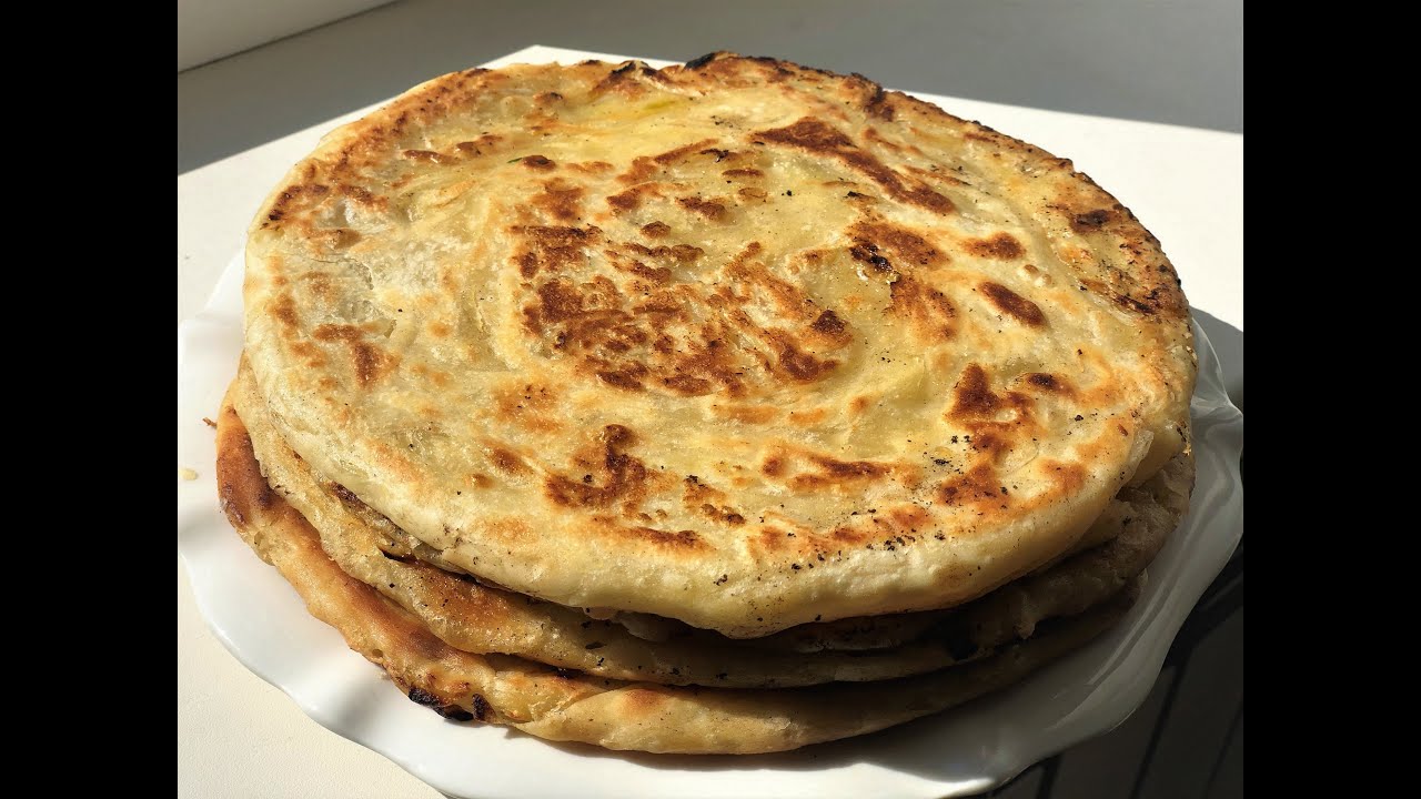 СУПЕР СЛОЁНАЯ ЛЕПЕШКА С ЛУКОМ ЗА КОПЕЙКИ