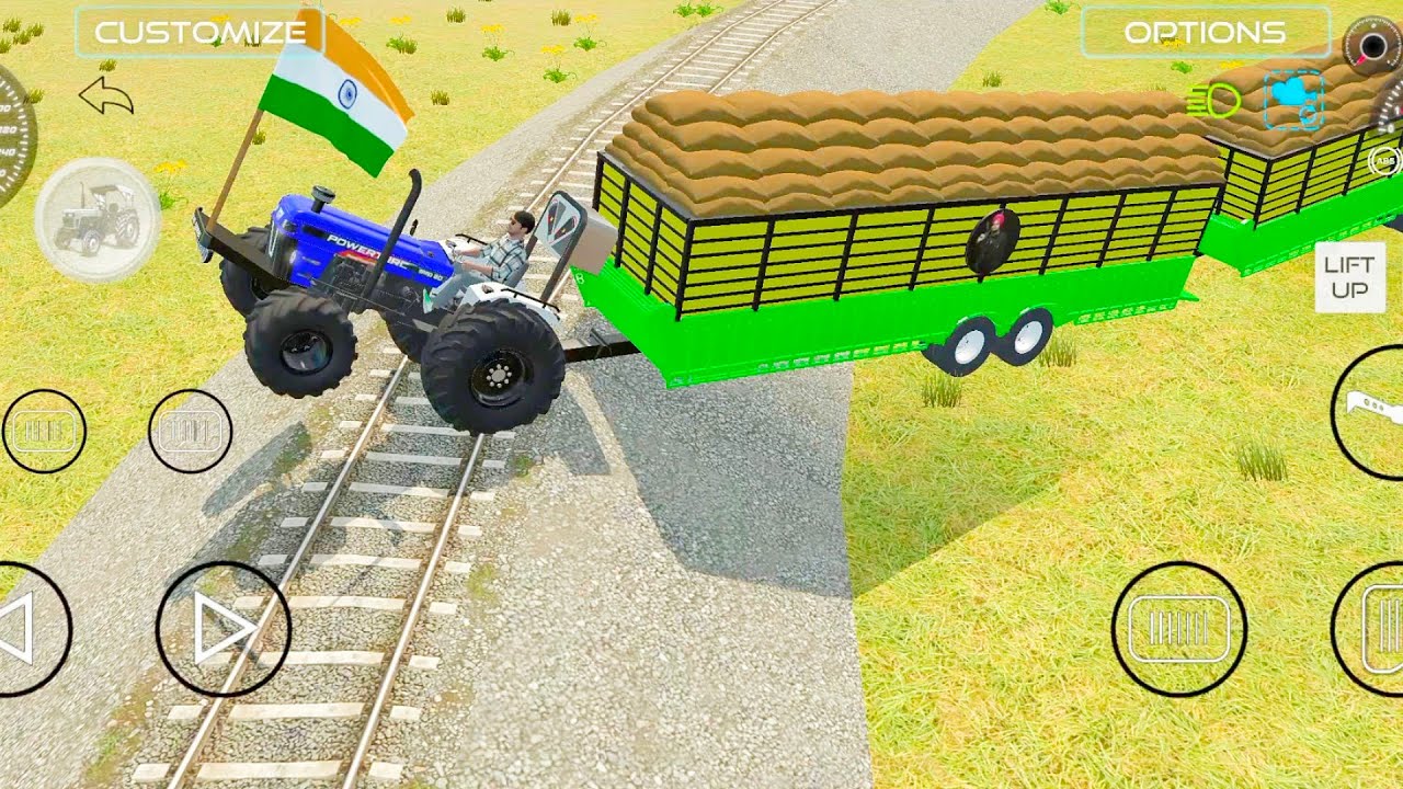Powertrack 60 tractor and trally bory loded 