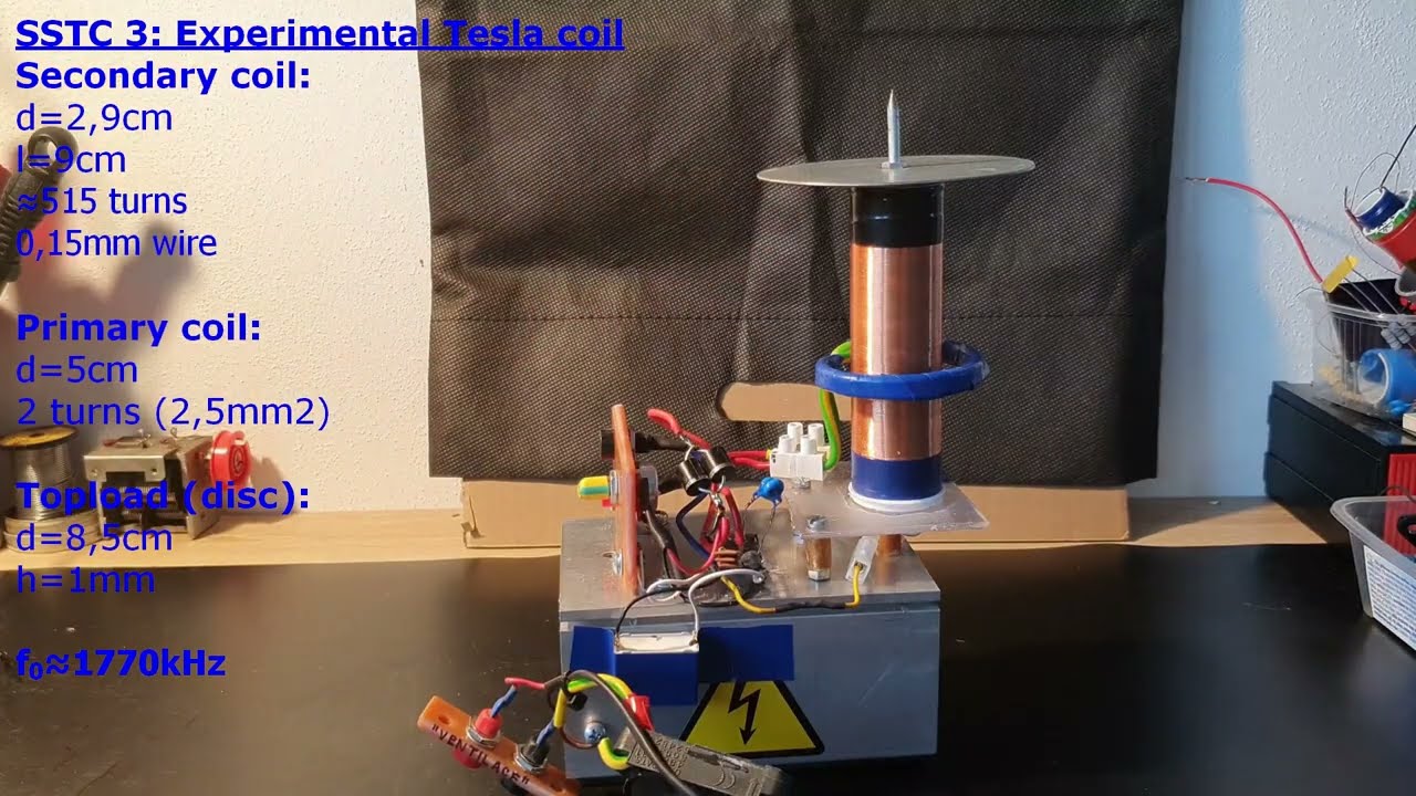 SSTC 3: Experimental Tesla coil