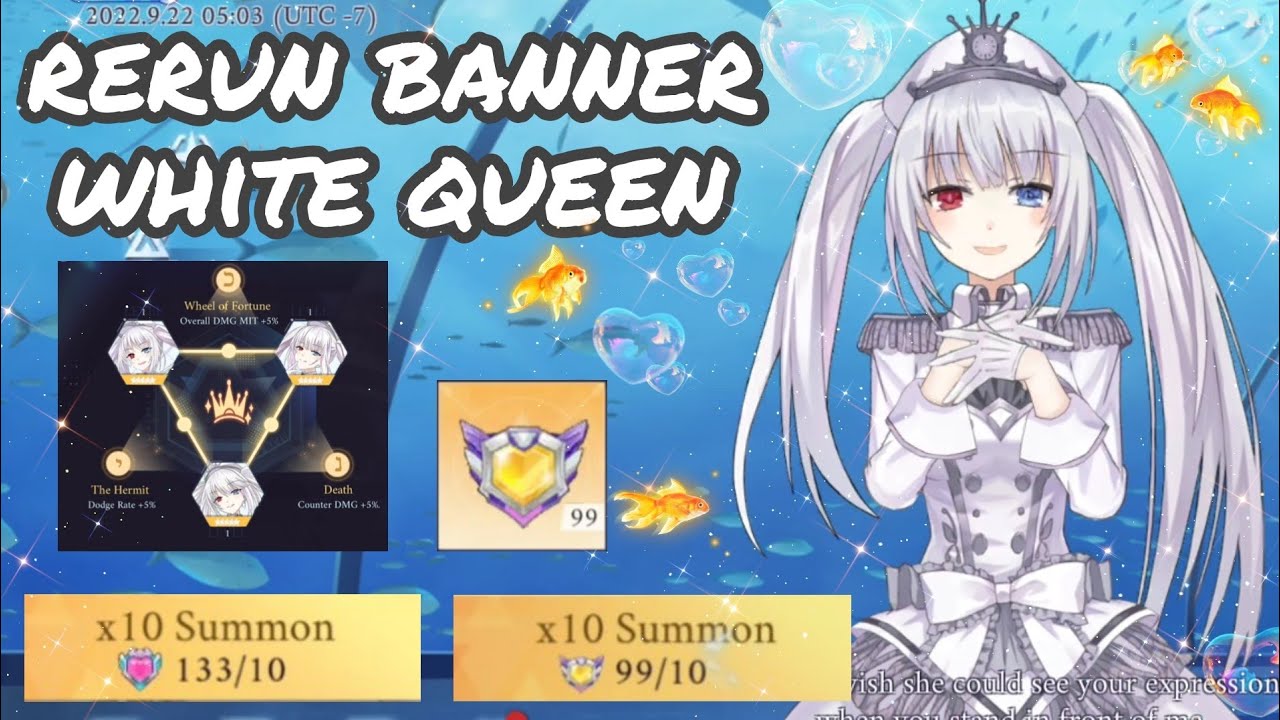 D.A.L SP HD - Rerun Banner White Queen gacha 100+++ pull & full set sephira Queen - yusagi