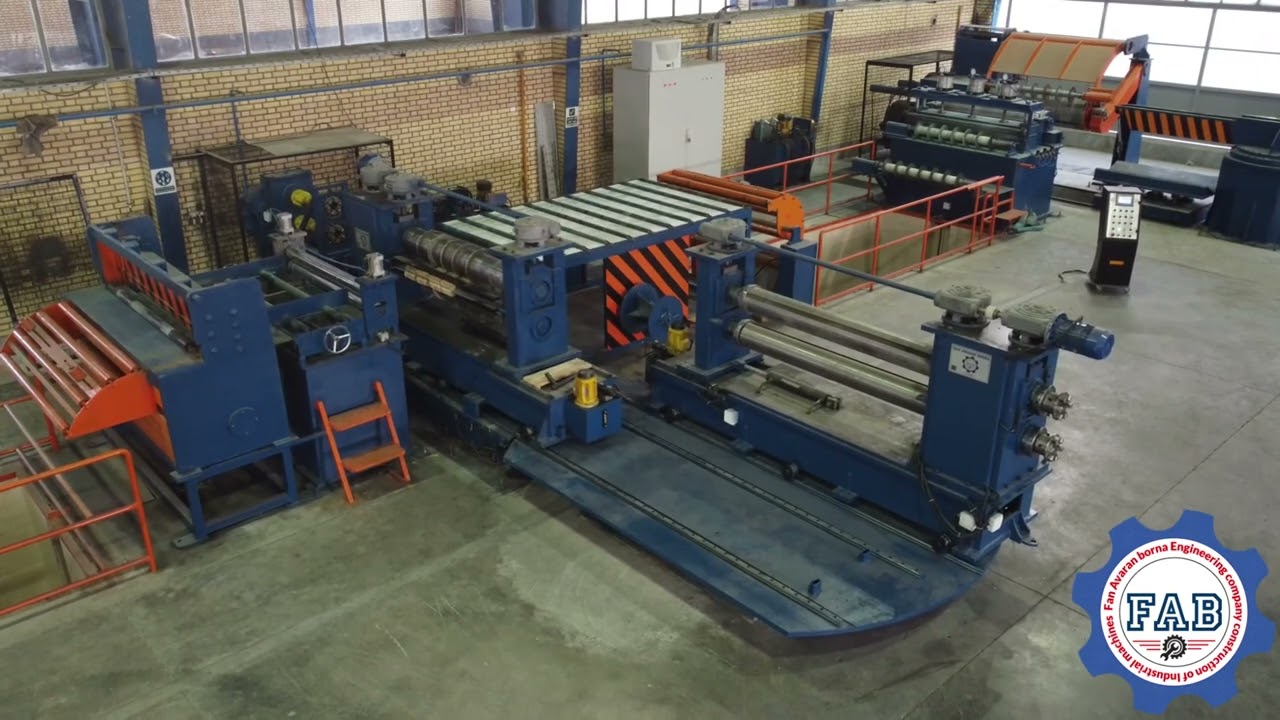 خط نوار بر ورق فلزیsteel coil slitting line