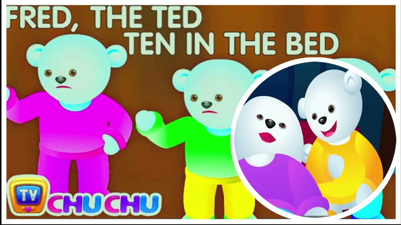 Ten In The Bed Nursery Rhyme With Lyrics - Cartoon Animation Rhymes & Songs for Children | ACAPELLA