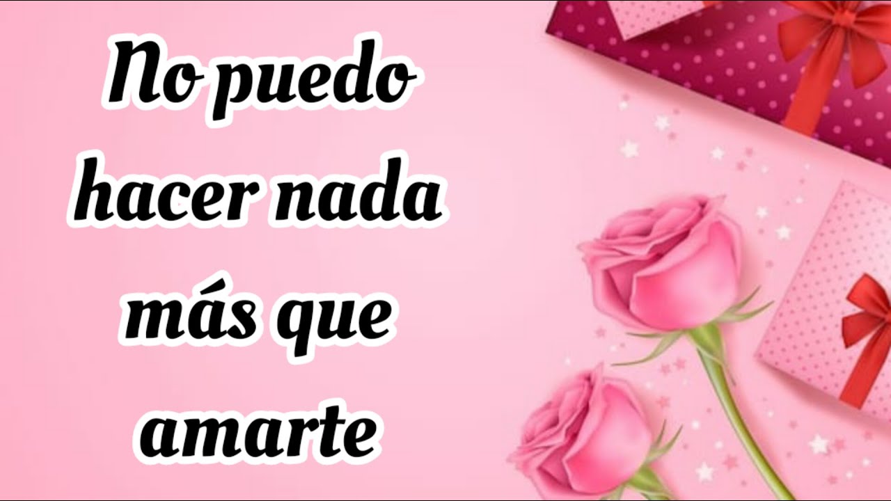 No puedo hacer nada más que amarte