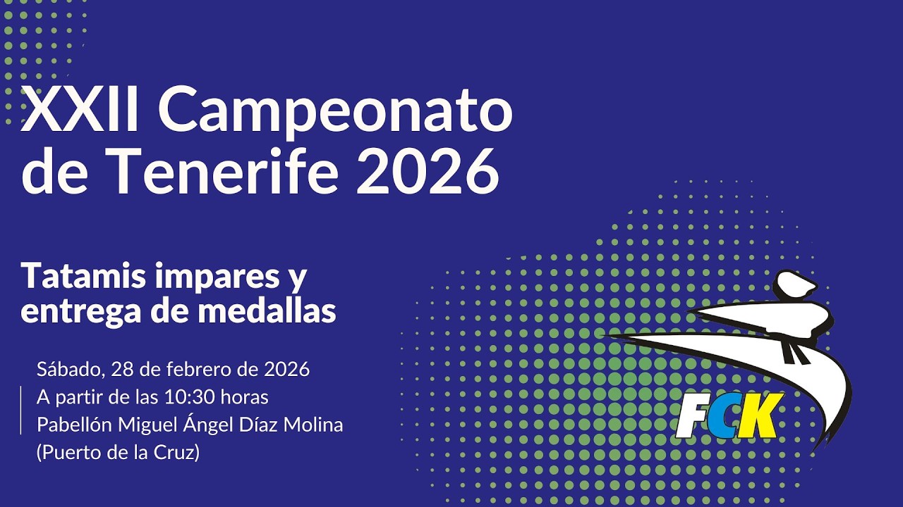 XXII Campeonato de Tenerife 2026 - Tatamis impares
