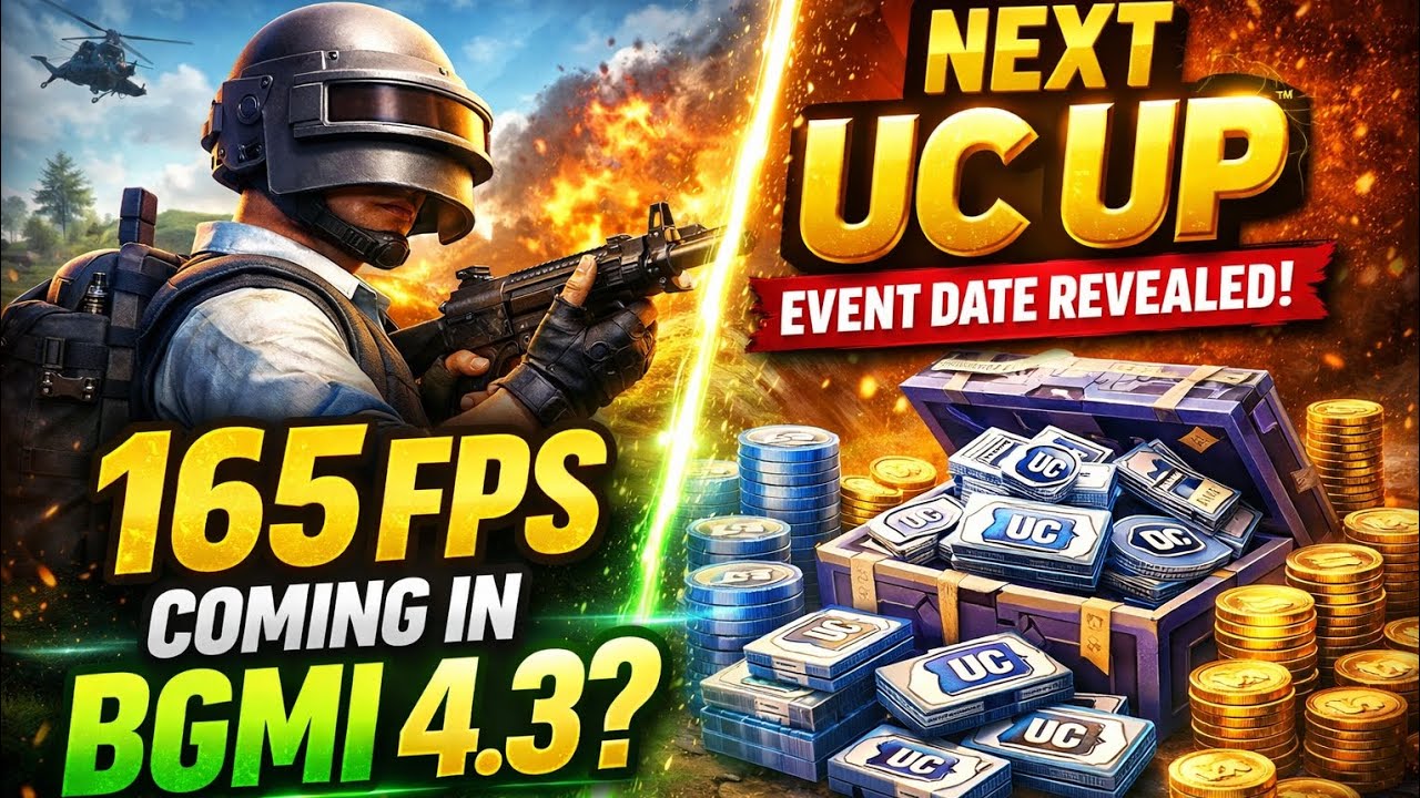 165 FPS Coming in BGMI 4.3? | Next UC UP Event Date Revealed #bgmi #pubg #BattleGroundsMobileIndia