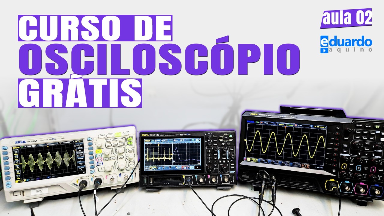 Ajustes do Horizontal no Osciloscópio | AULA 02 | RIGOL DS1054Z - DHO900 - Eduardo Aquino