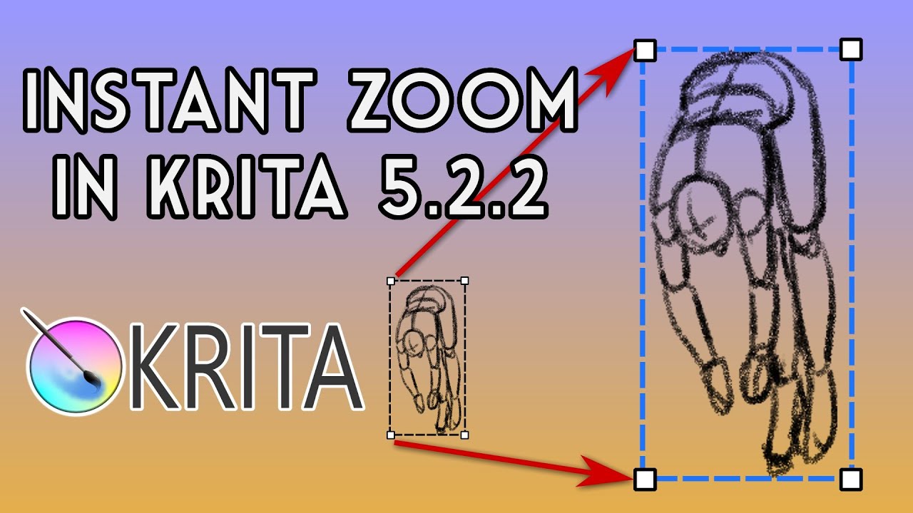 Учебное пособие по Krita: мгновенное масштабирование