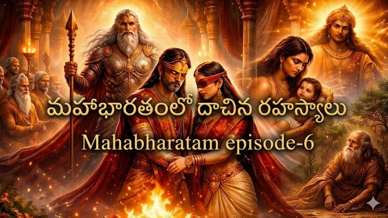 🔥మహాభారతంలో దాచిన రహస్యాలు 😱 | కర్ణుడు, కుంతి, గాంధారి,పాండురాజు శాపం అసలు కథ Mahabharatam Episode:6