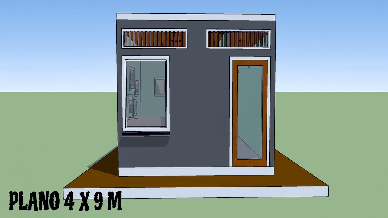 Plano de casa 4x9 M # DISEÑOS DE CASAS