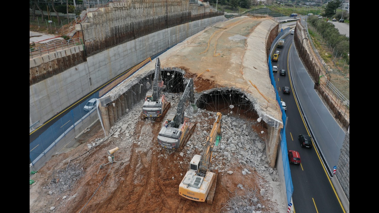 🚨🚧 Κατεδαφίζεται💥 το τούνελ στα Κωνσταντινουπολίτικα #flyover #θεσσαλονίκη #περιφεριακος #κατεδαφιση