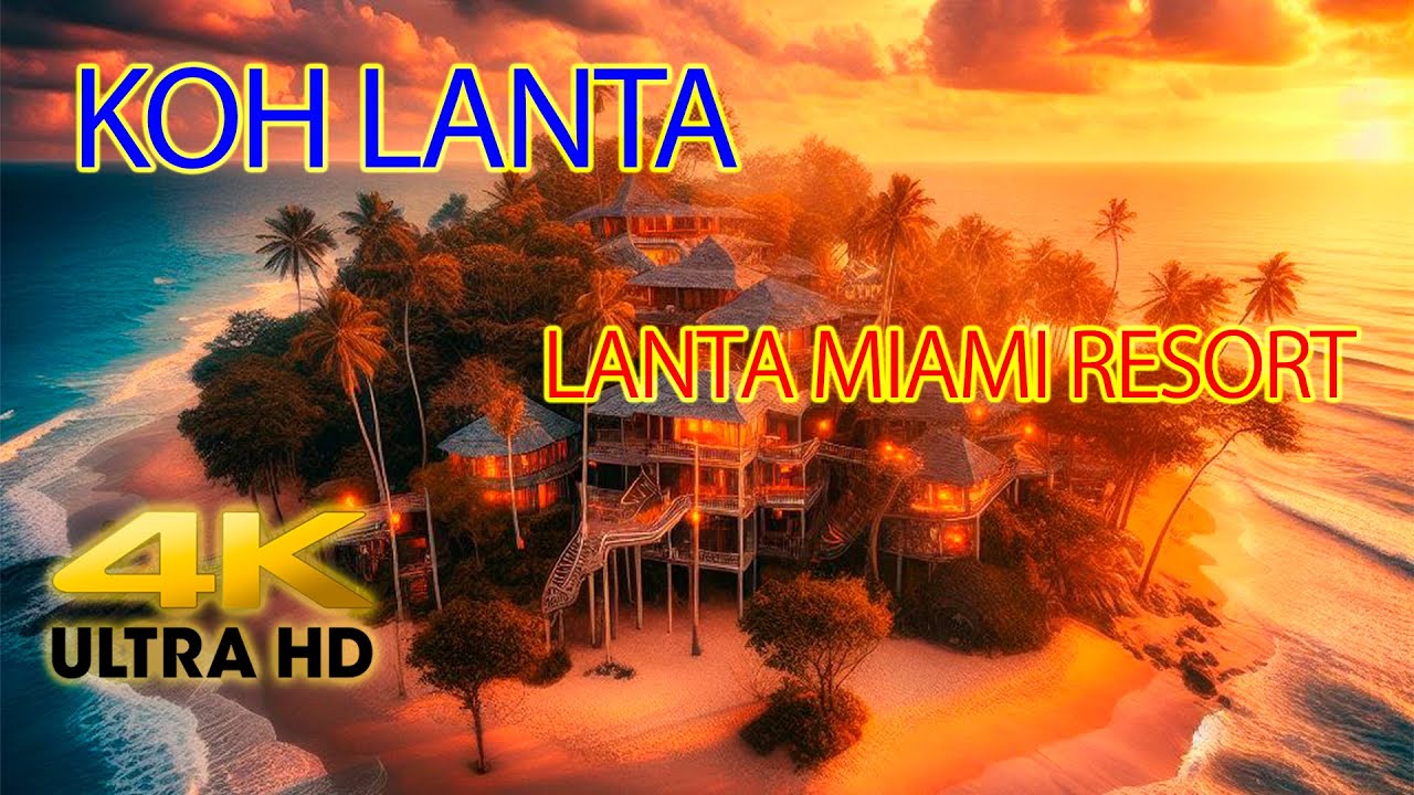 Lanta Miami Resort, Ko Lanta, Klong Nin Beach, Thailand 4K HDR