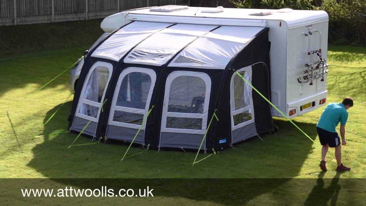 Kampa Ace Air Pitching & Packing Video (Real Time)