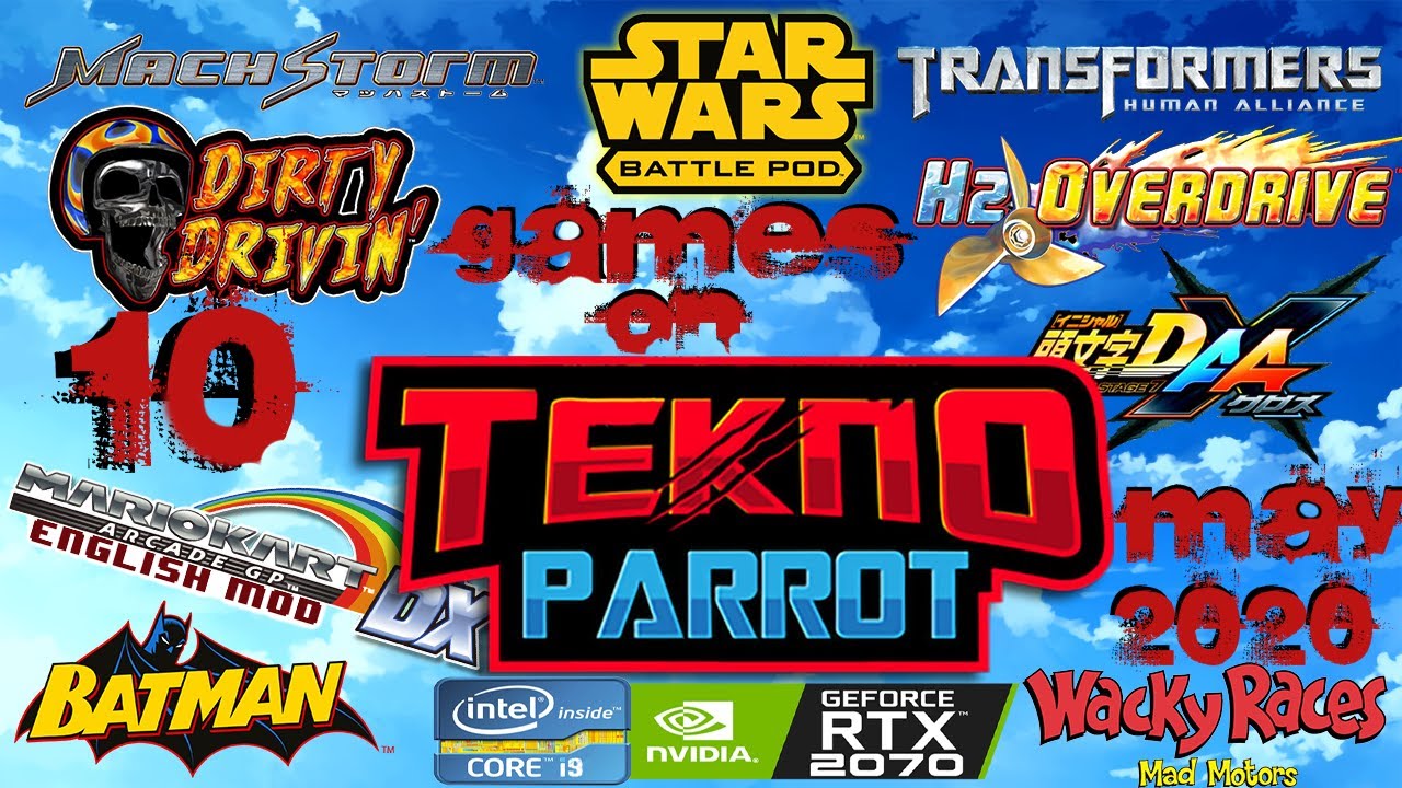 10 Games On TeknoParrot - 60FPS - May 2020 - i9 9900K - RTX 2070